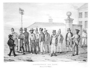 Uma gangue da cadeia do governo, Sydney, Nova Gales do Sul, século XIX